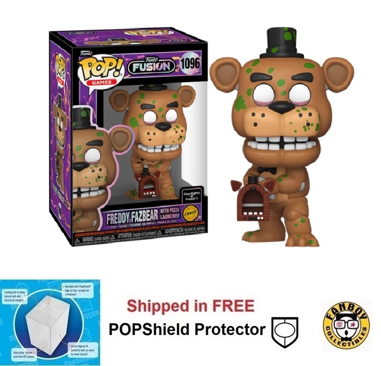 Funko POP Games Fusion FNAF Freddy Fazbear with Pizza Launcher #1096 Chase